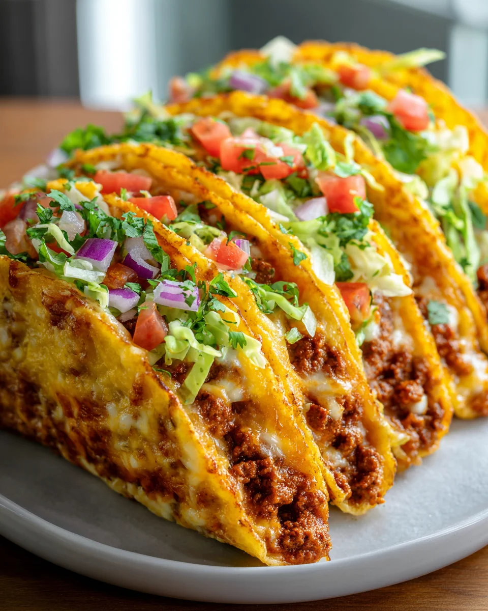 Oven Baked Cheesy Tacos: Crispy, Loaded & Irresistibly Delicious!