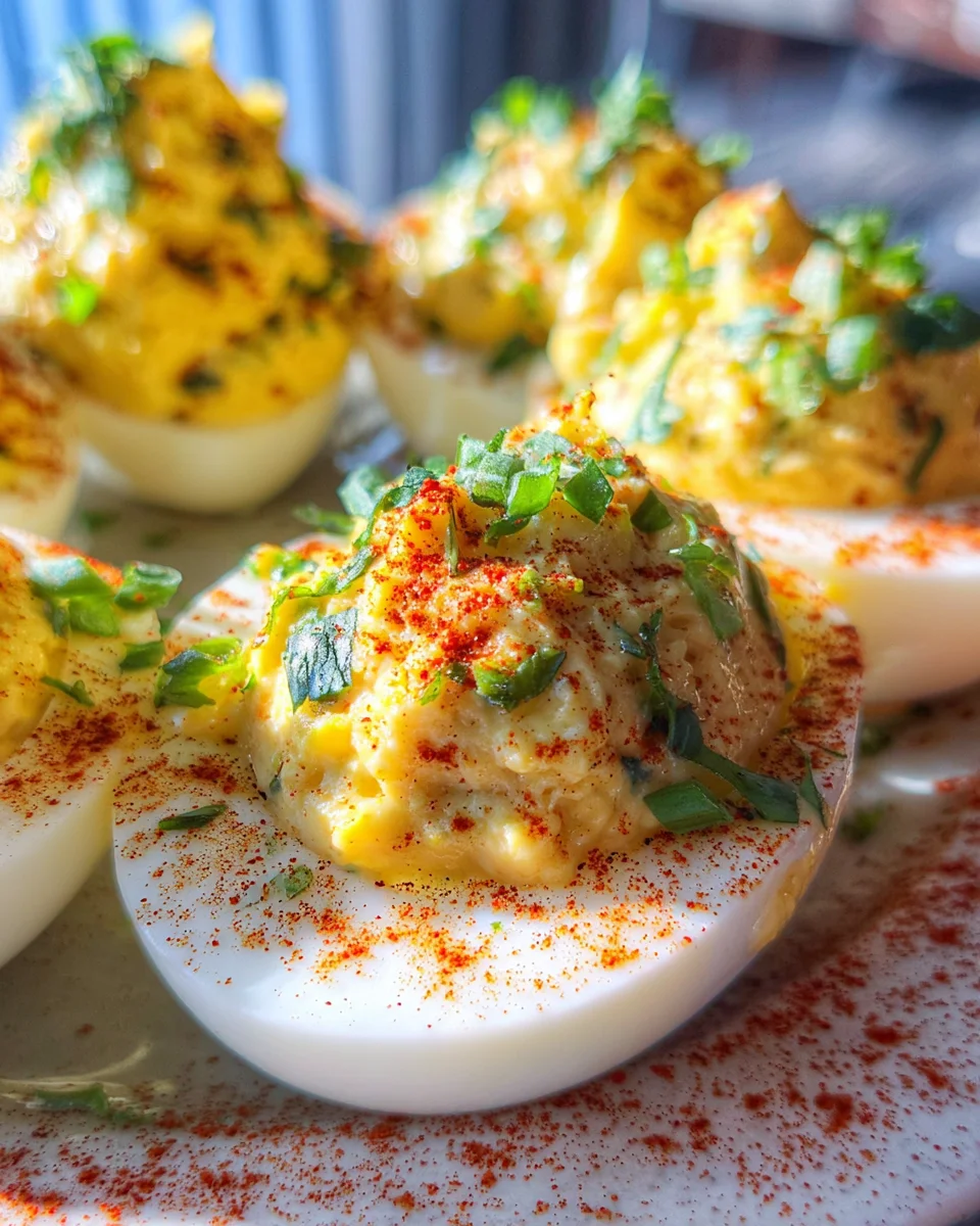 Cajun Deviled Eggs: Spicy & Creamy Party Favorite!