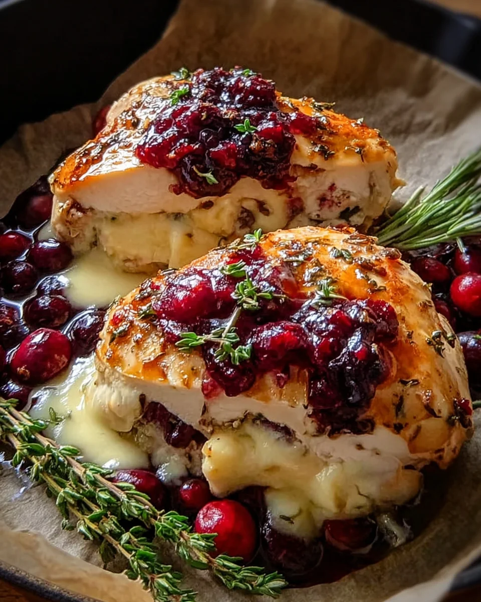 Cranberry Brie Stuffed Chicken: Your Next Dinner Party Star!