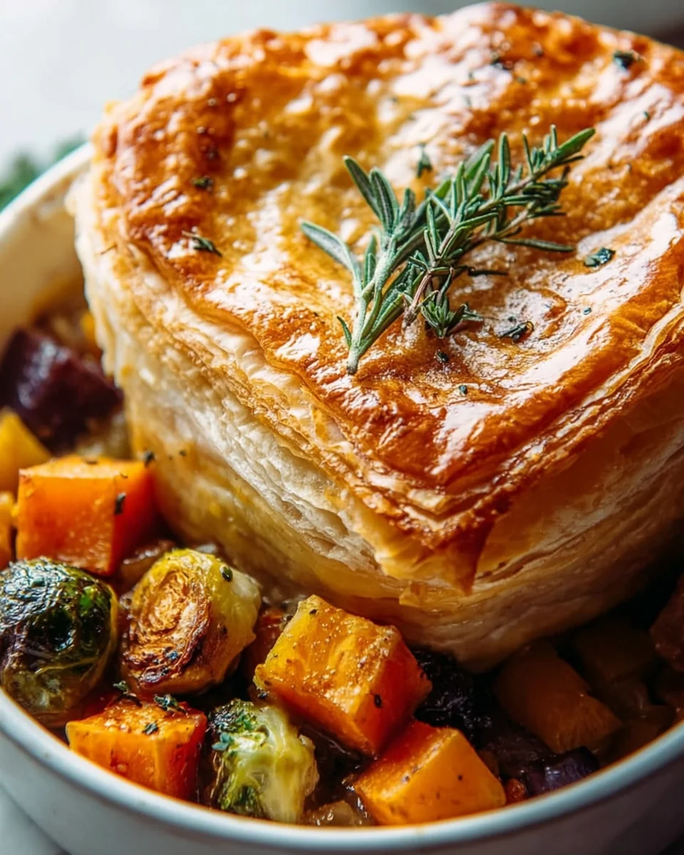 Delicious Roasted Autumn Vegetable Pot Pies Recipe