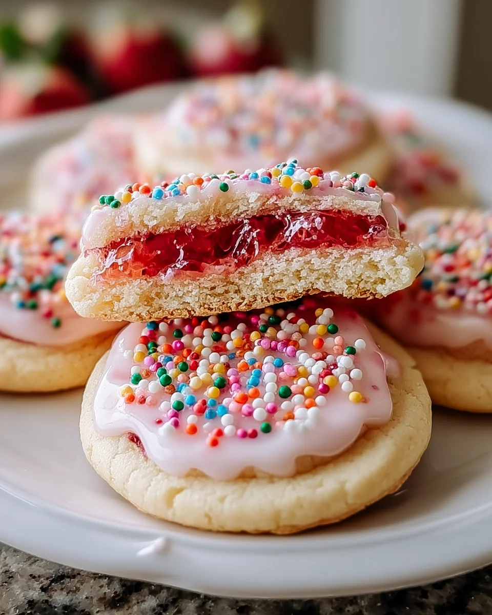 Strawberry Pop Tart Sugar Cookies - Sweet & Fun Recipe