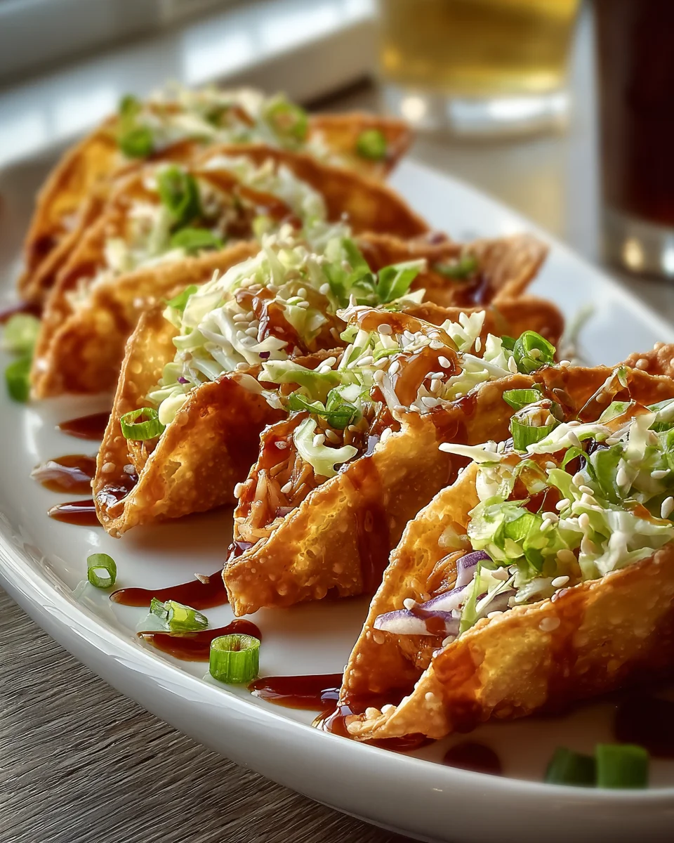 Chicken Wonton Tacos: Easy & Flavorful Fusion Recipe!