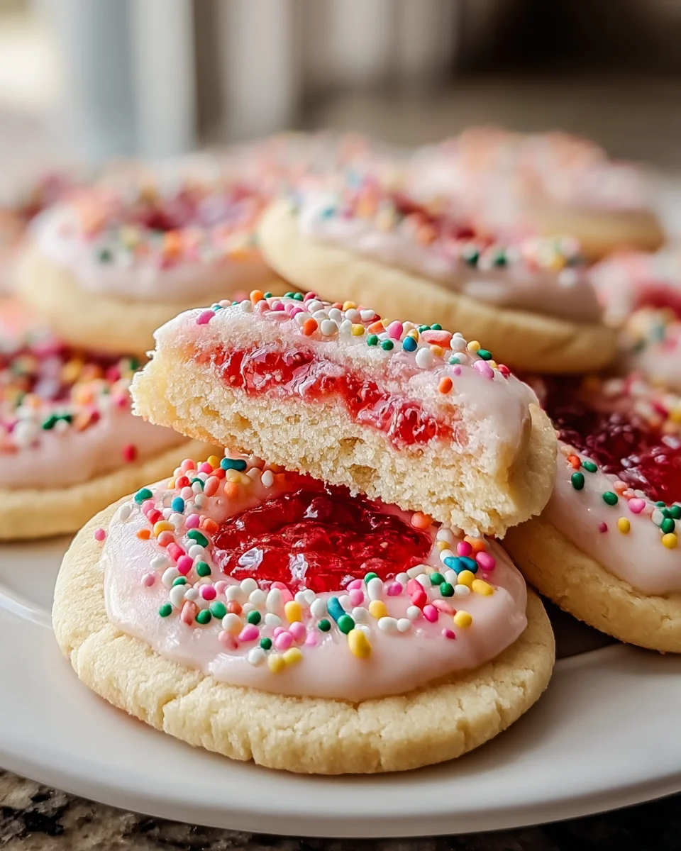 Strawberry Pop Tart Sugar Cookies - Sweet & Fun Recipe