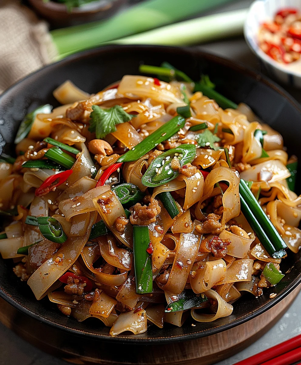 Irresistible Street Style Thai Drunken Noodles Recipe!