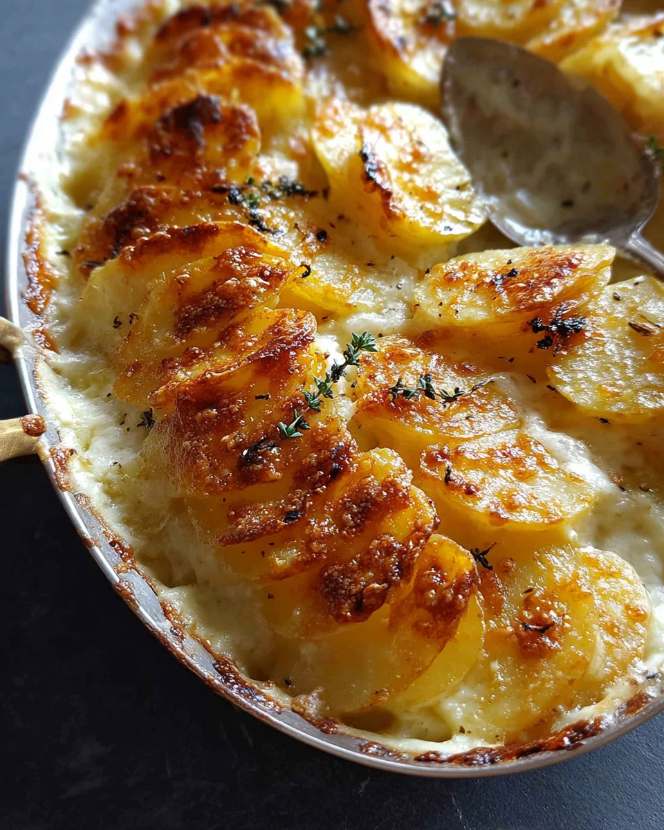Cheesy Garlic Potatoes Gratin Recipe - A Crowd Favorite!