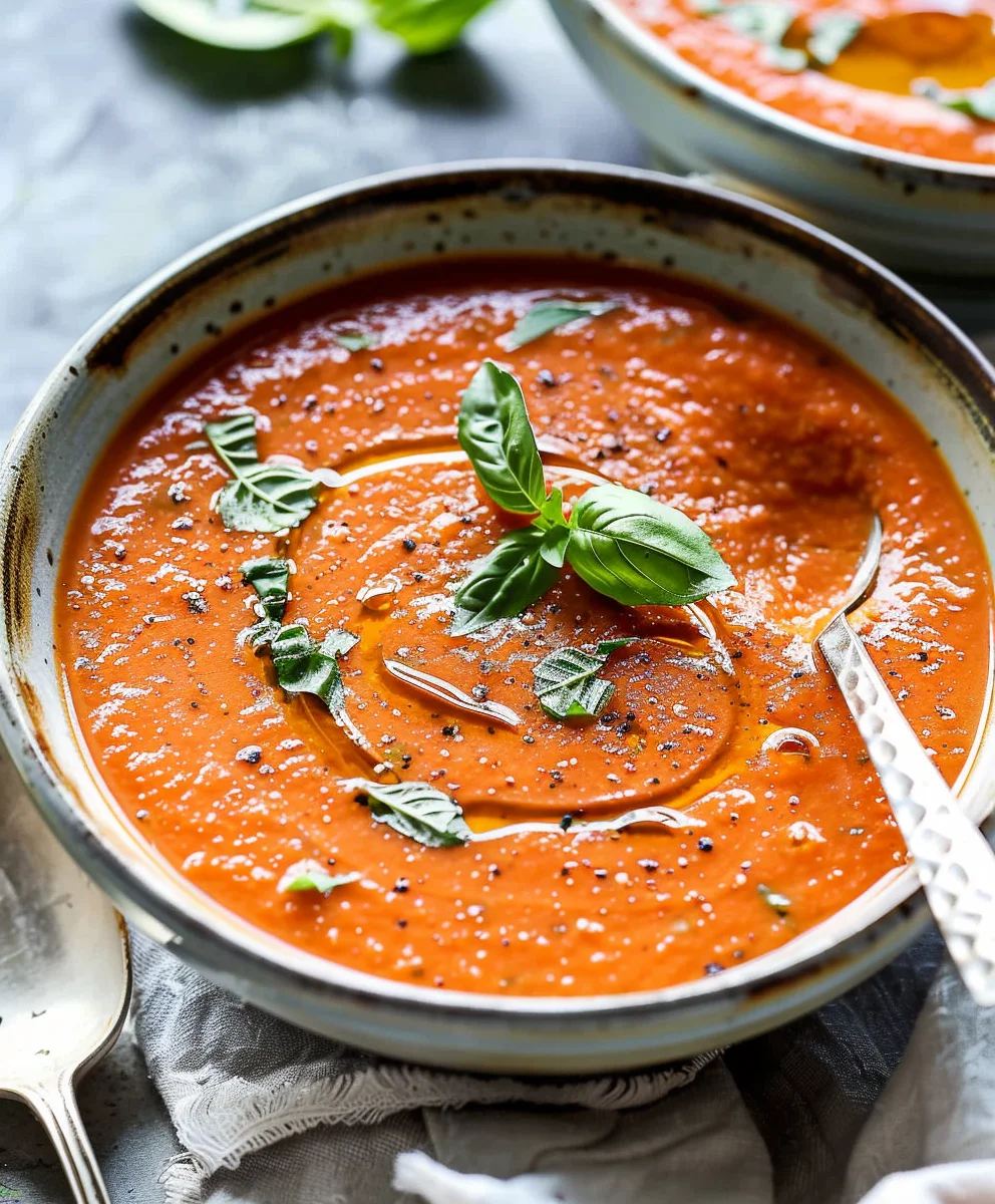 Easy Roasted Tomato Soup Recipe – Hearty & Flavorful