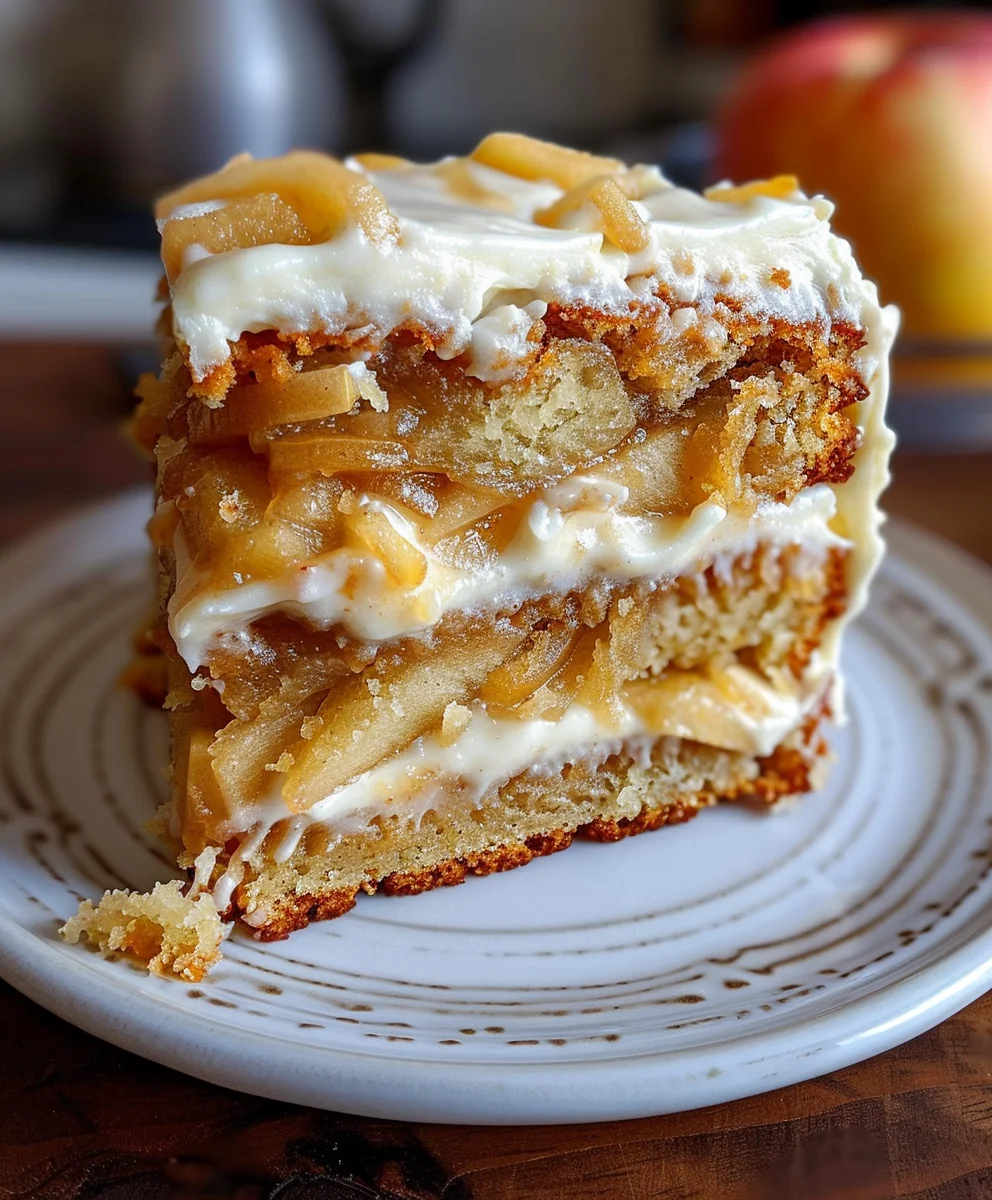 Best Fresh Apple Cake & Cream Cheese Frosting
