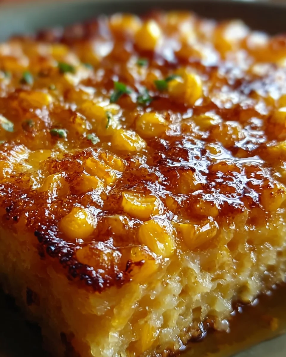Sweet & Savory Honey Glazed Corn Casserole Perfection!