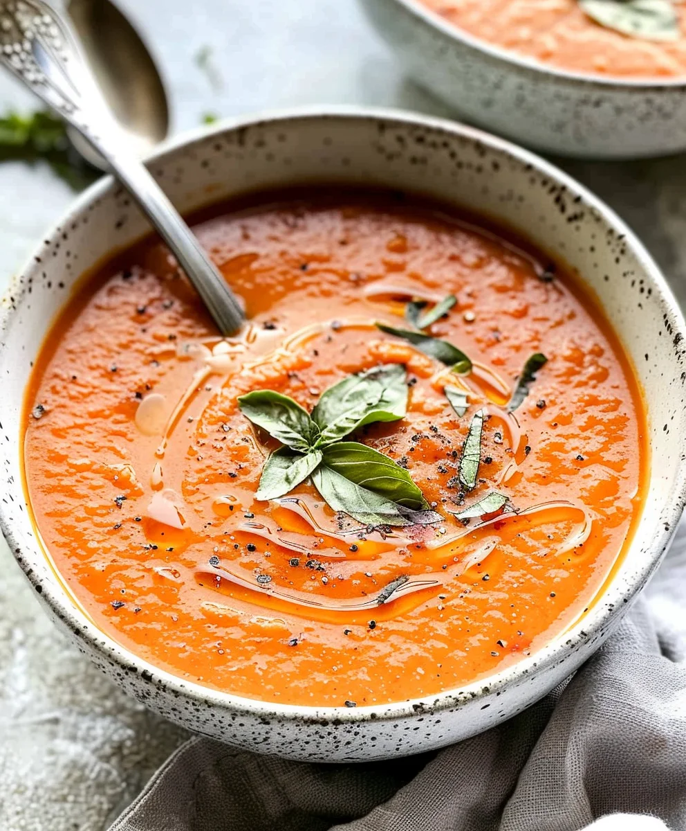 Easy Roasted Tomato Soup Recipe – Hearty & Flavorful