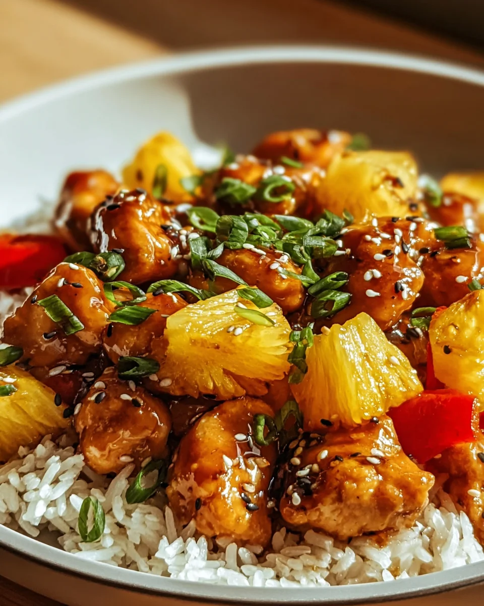 Tropical Pineapple Chicken And Rice - Simple Weeknight Meal