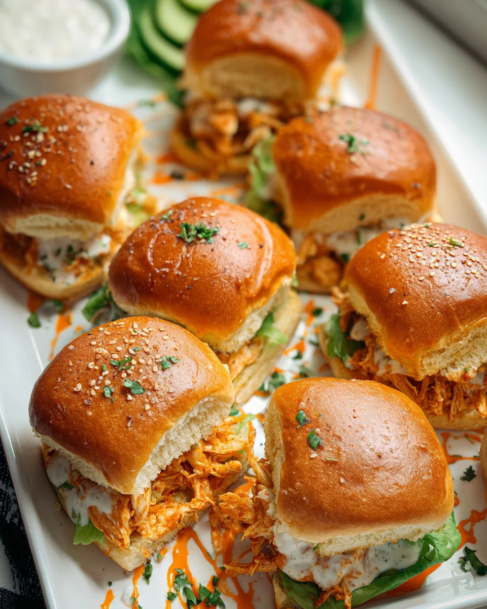 Spicy Buffalo Chicken Sliders - Quick & Delicious Recipe