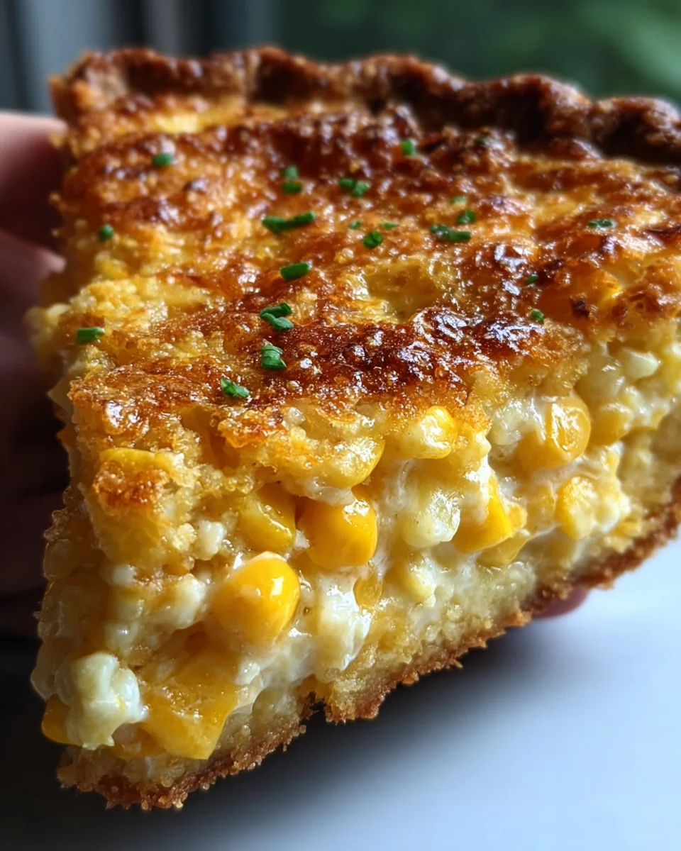 Delicious Cheddar Sweet Corn Pie: A Family Favorite!