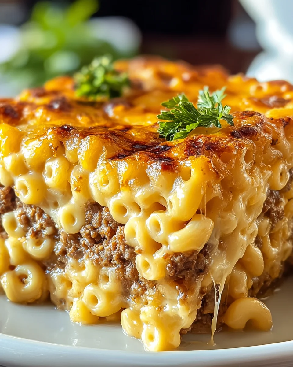Mac & Cheese Beef Meatloaf Casserole: Ultimate Comfort Food