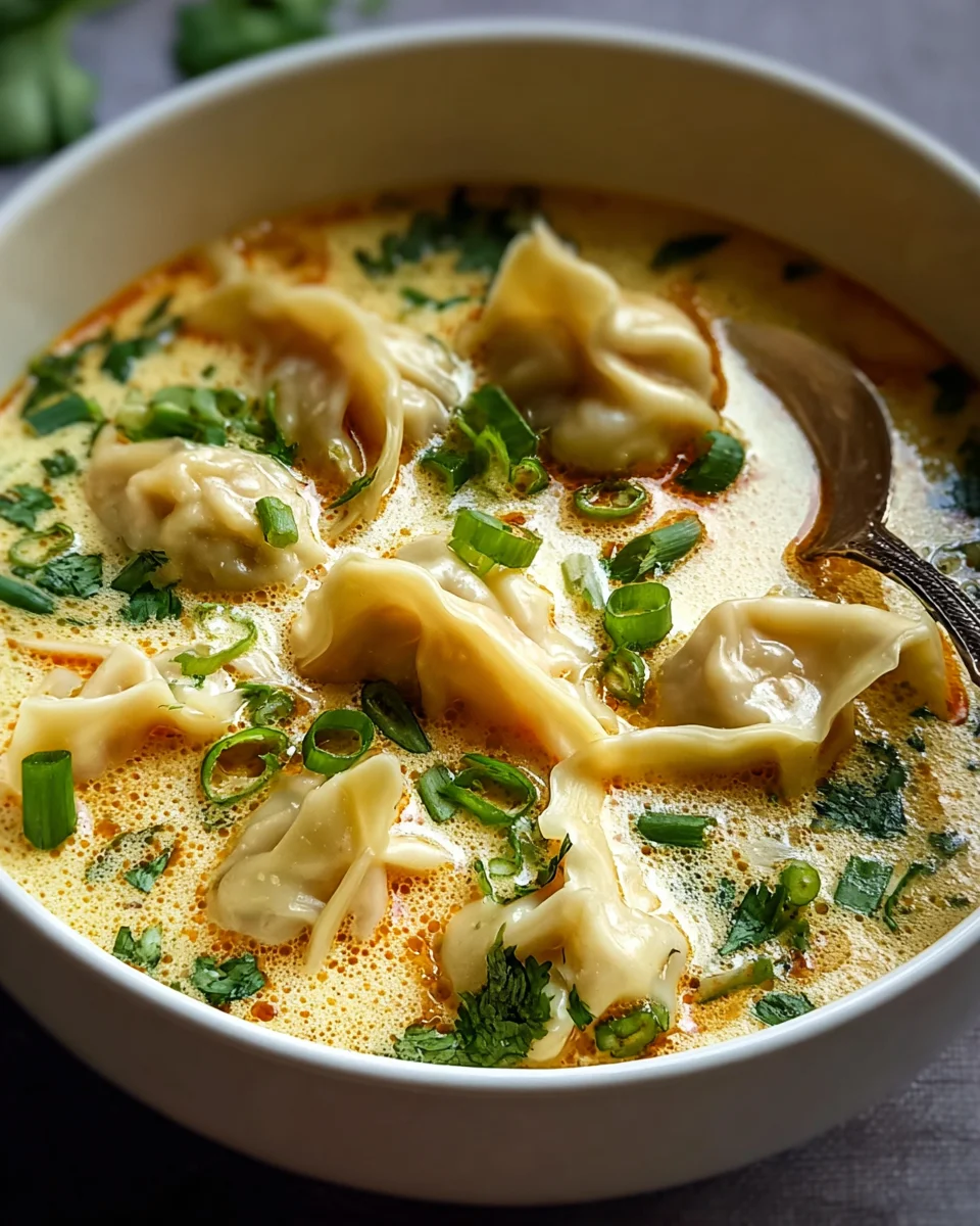 Delicious Thai Potsticker Soup Recipe with Beef and Veggies