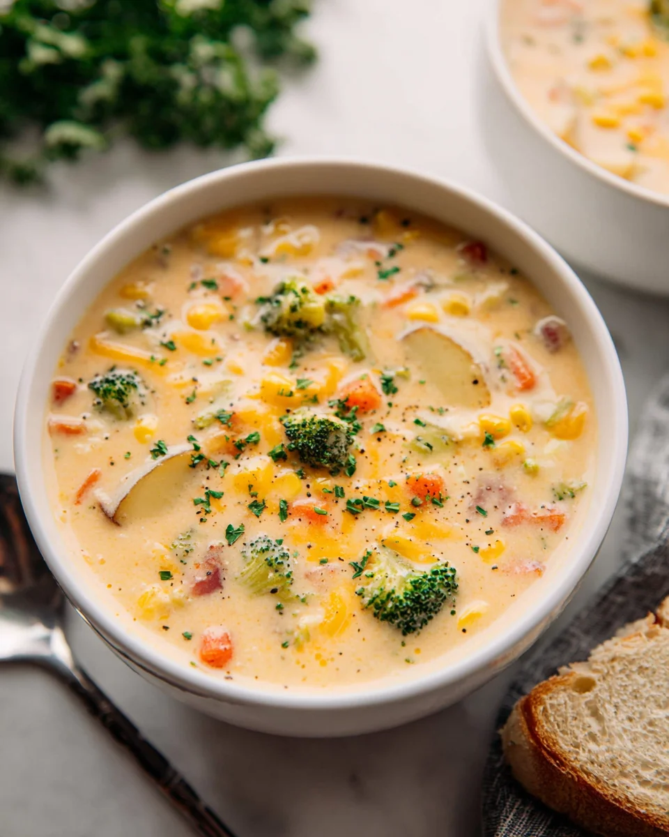 Healthy Creamy Vegetable Soup Recipe - Delicious & Easy!