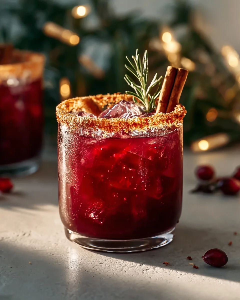Spiced Christmas Margarita: A Festive Non-Alcoholic Treat!