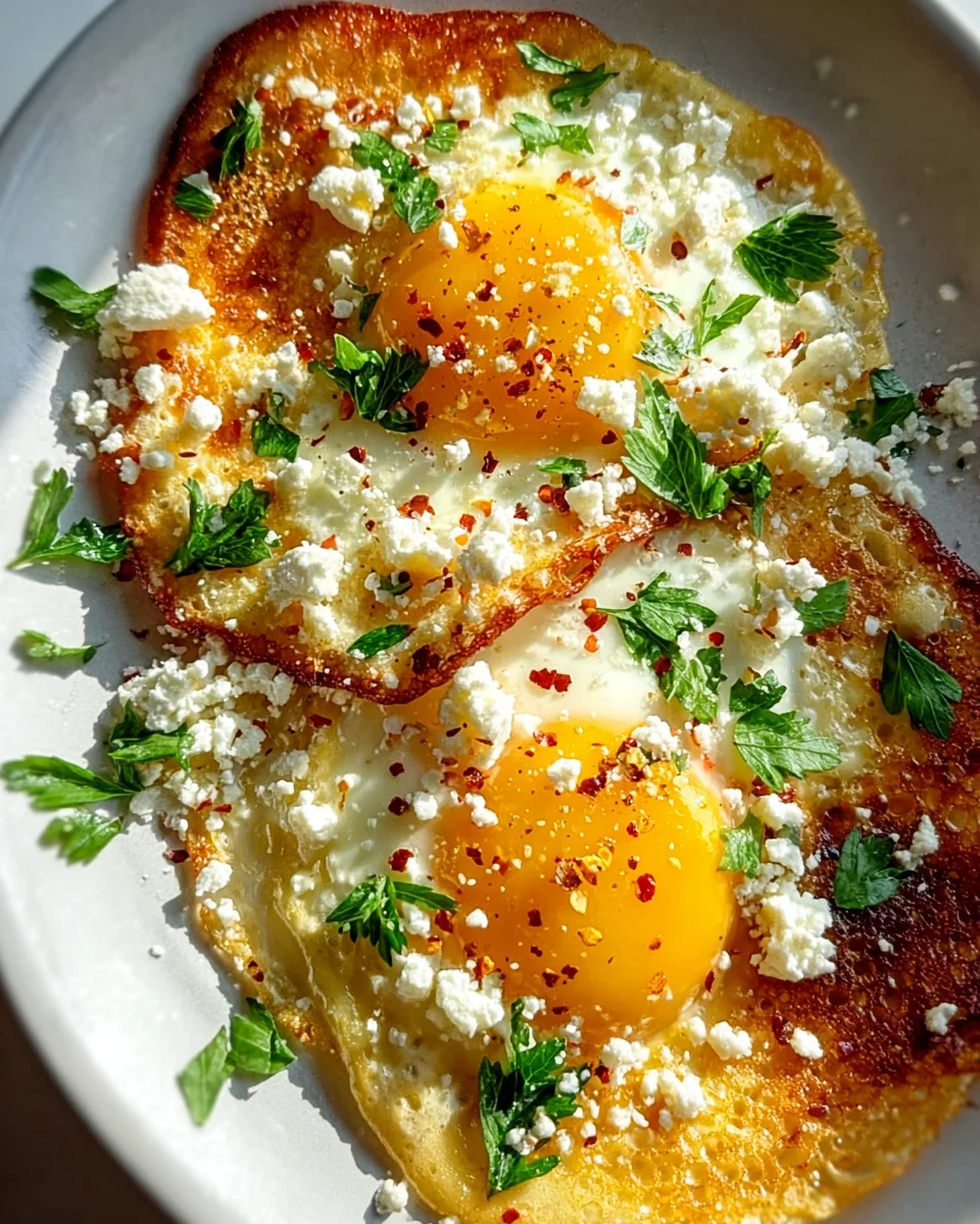 Crispy Feta Fried Eggs: Easy, Flavorful Breakfast!