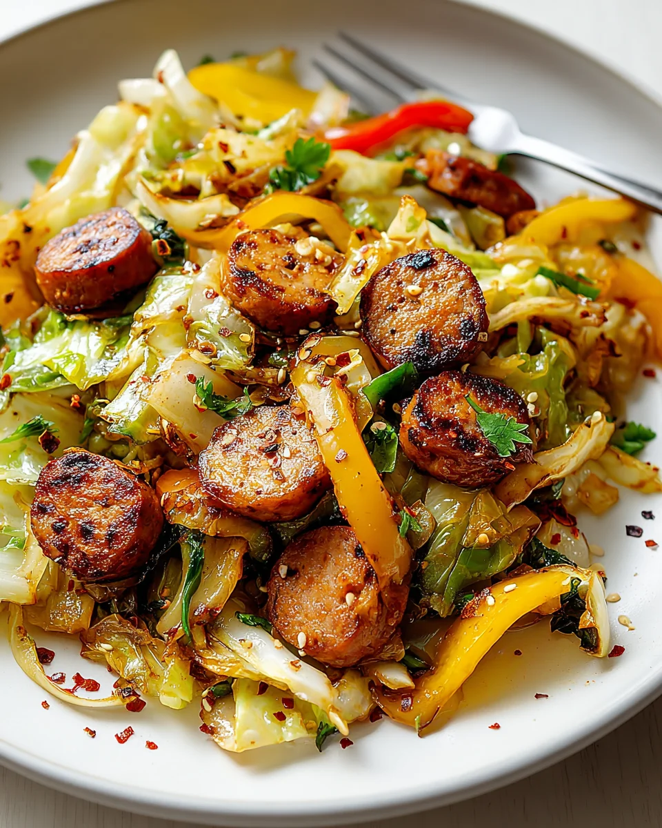 Delicious Sausage and Cabbage Stir Fry Recipe You’ll Love!