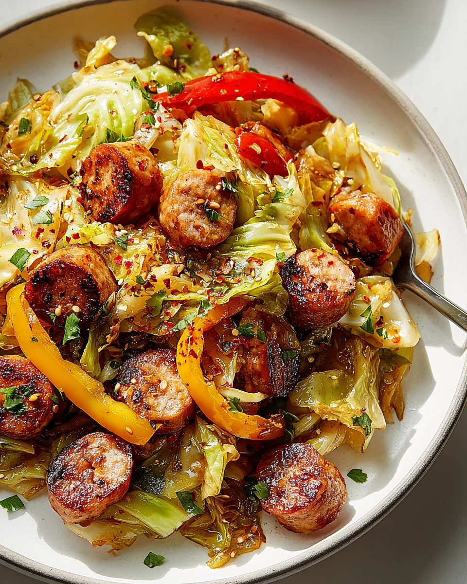 Delicious Sausage and Cabbage Stir Fry Recipe You’ll Love!