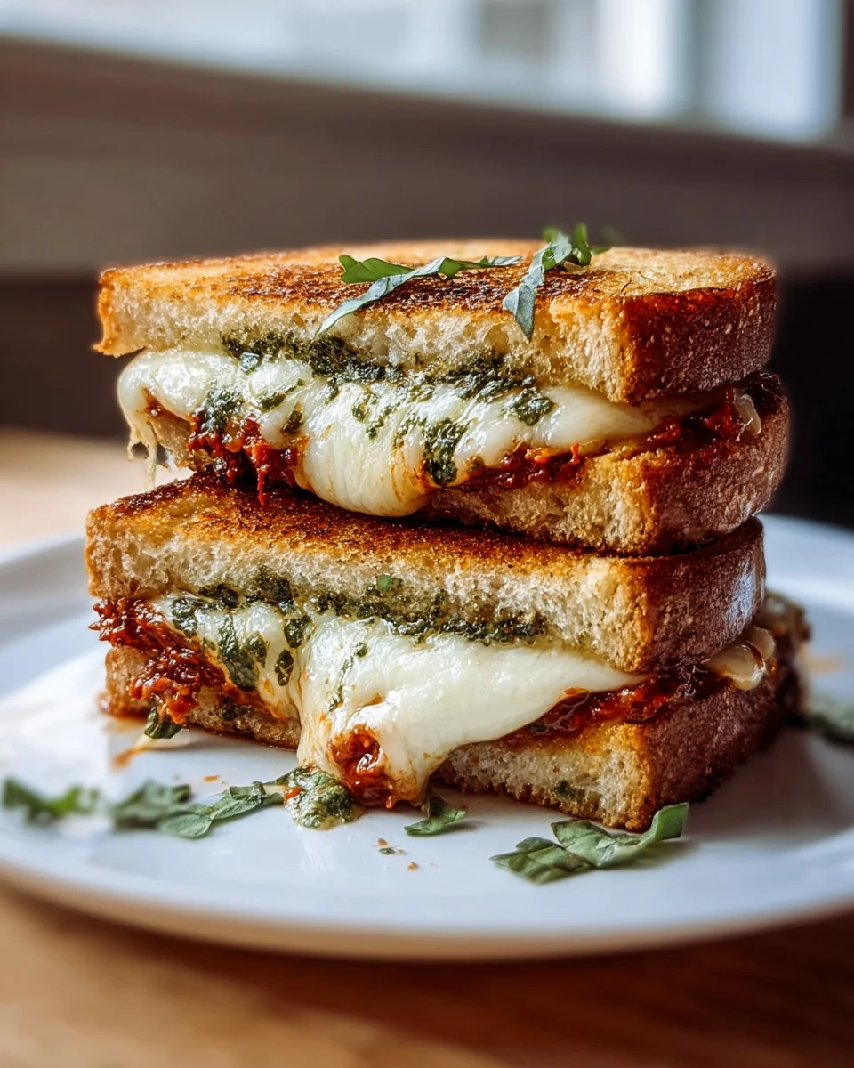 Best Ever Sun Dried Tomato Pesto Grilled Cheese Recipe