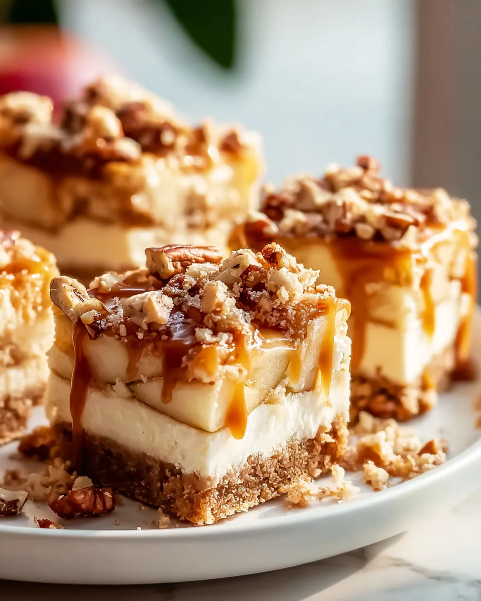 Delicious Caramel Apple Cheesecake Bars Recipe to Savor!