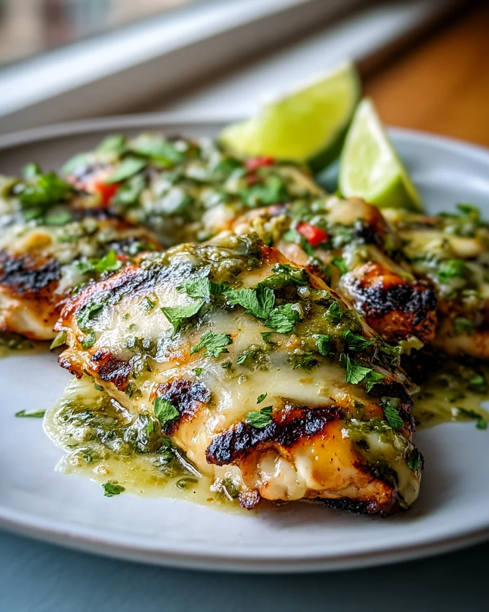 Grilled Salsa Verde Pepper Jack Chicken: A Flavorful Delight