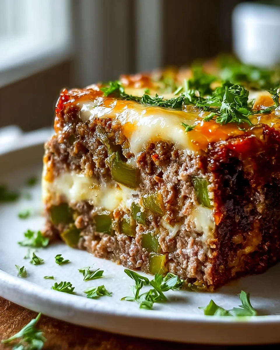 Ultimate Philly Cheesesteak Meatloaf: Classic Beef Twist