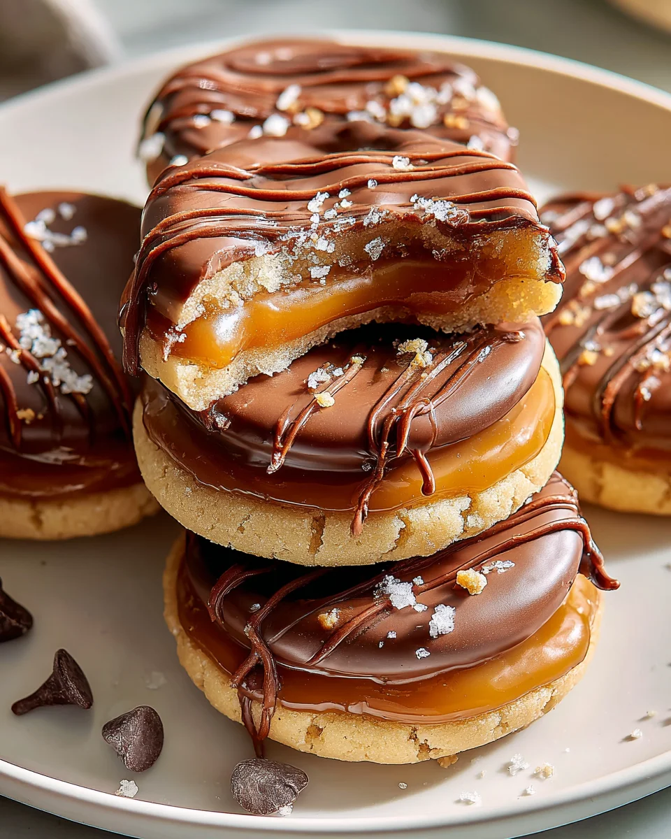 Ultimate Twix Style Cookies: Chewy, Caramel & Chocolate Bliss!