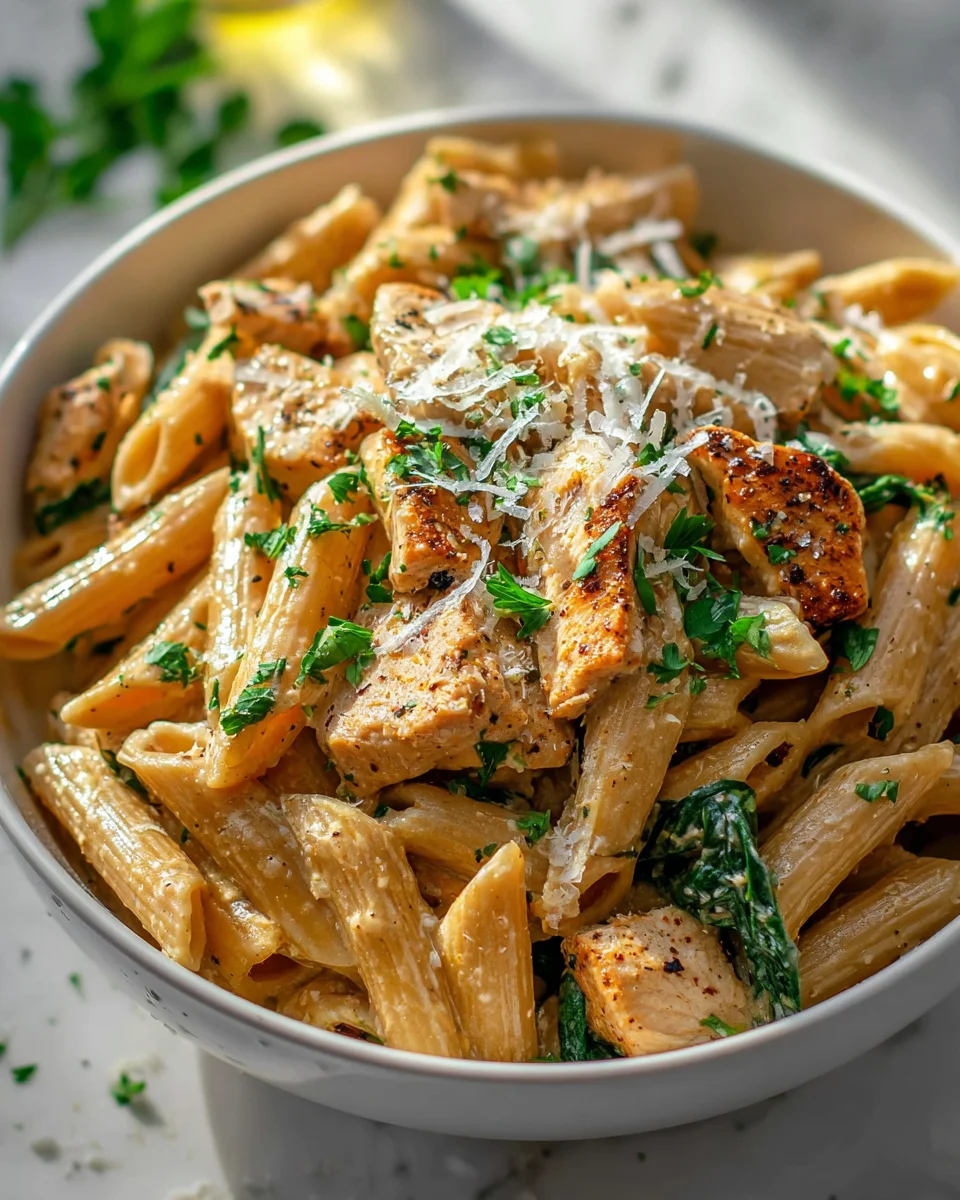 Healthy Garlic Parmesan Chicken Pasta for a Guilt-Free Meal