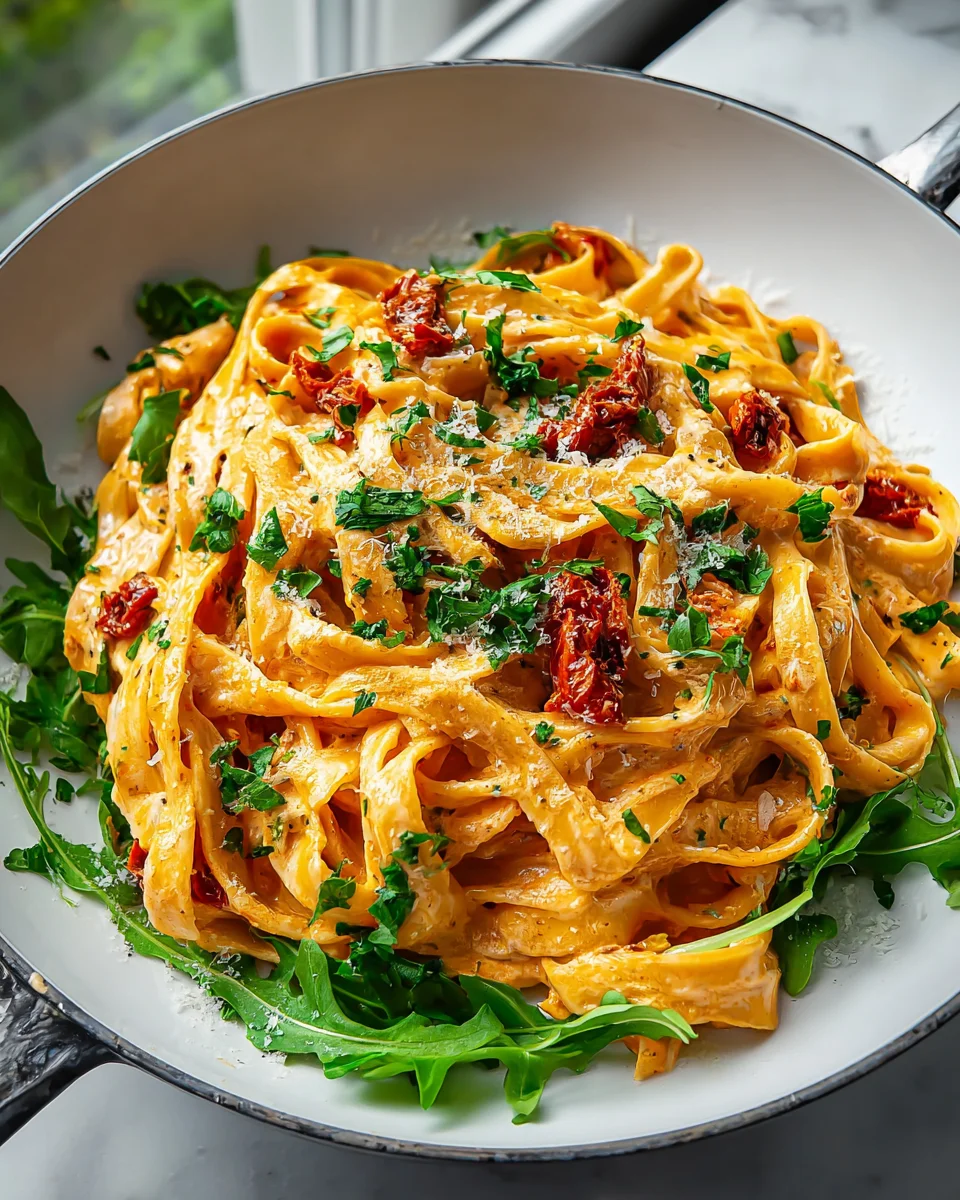 Delicious Vegan Creamy Sun Dried Tomato Pasta Recipe!