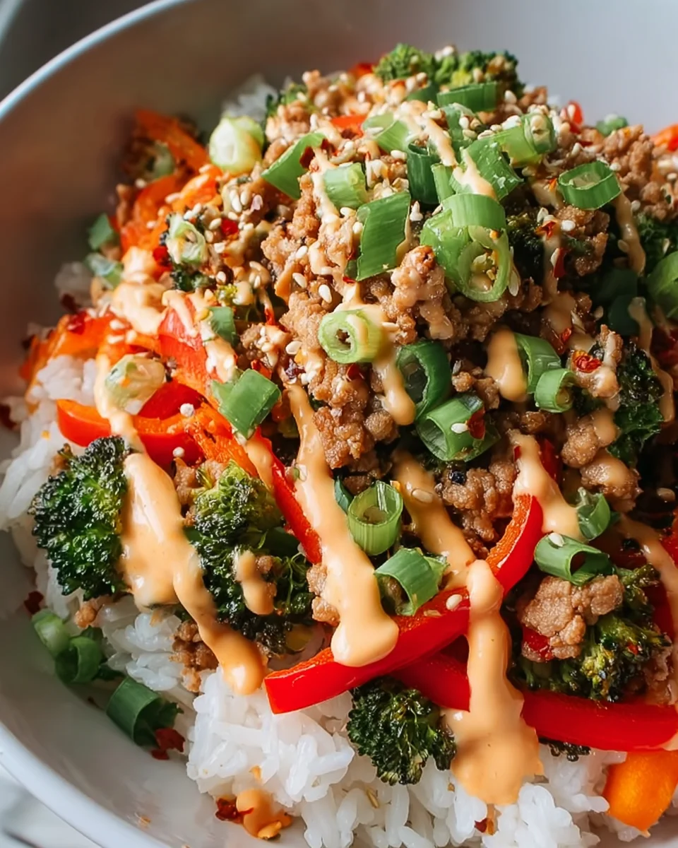 Bang Bang Ground Turkey Rice Bowls: Your New Favorite Dinner!