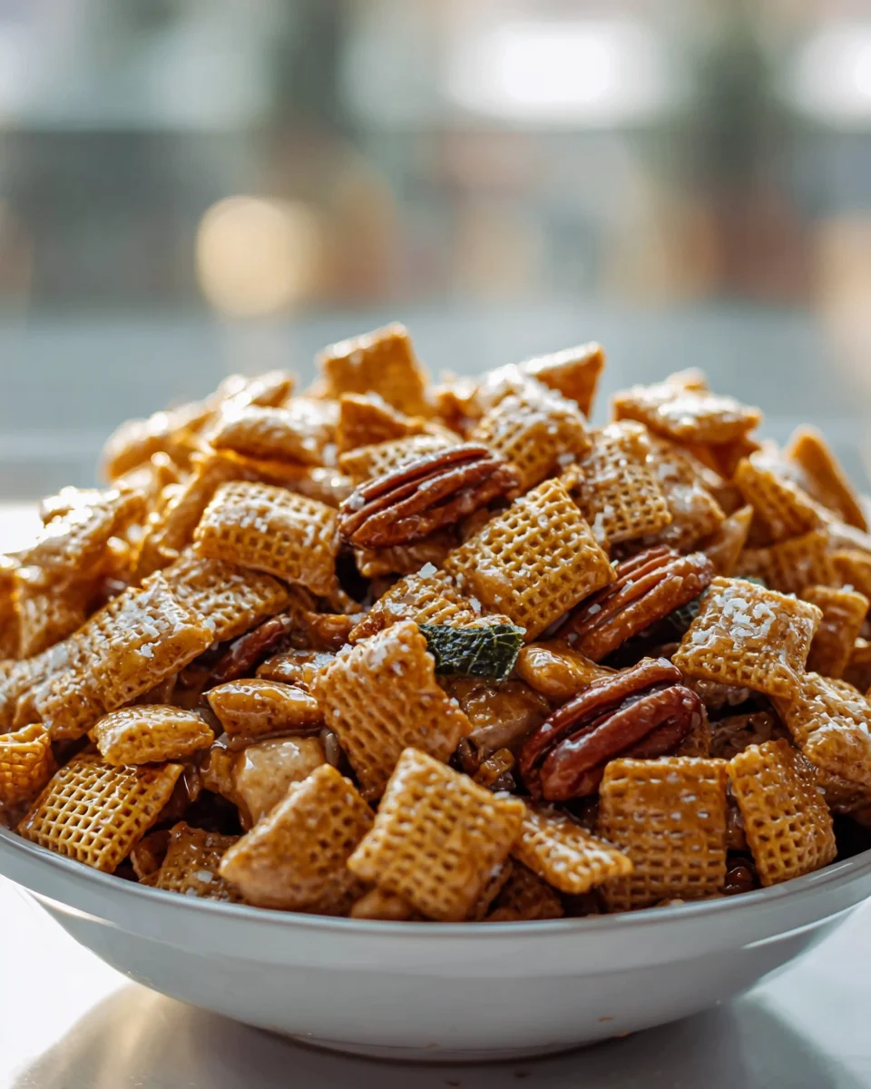 Addicting Toffee Chex Mix Recipe: Sweet & Salty Snack!