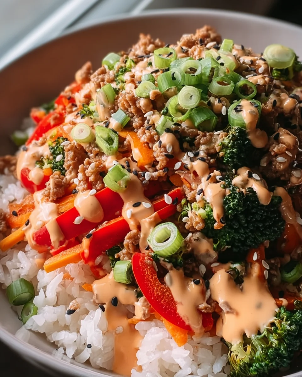 Bang Bang Ground Turkey Rice Bowls: Your New Favorite Dinner!