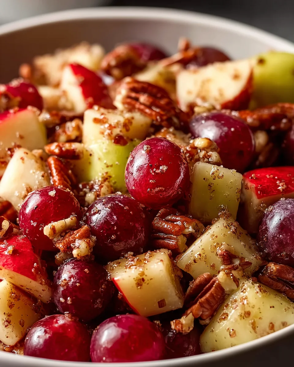 Cinnamon Apple Grape Salad Recipe - Sweet & Refreshing!