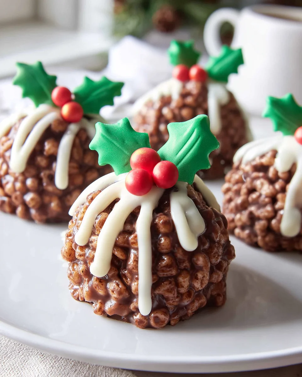 Delicious Rice Krispie Christmas Puddings for Festive Fun!