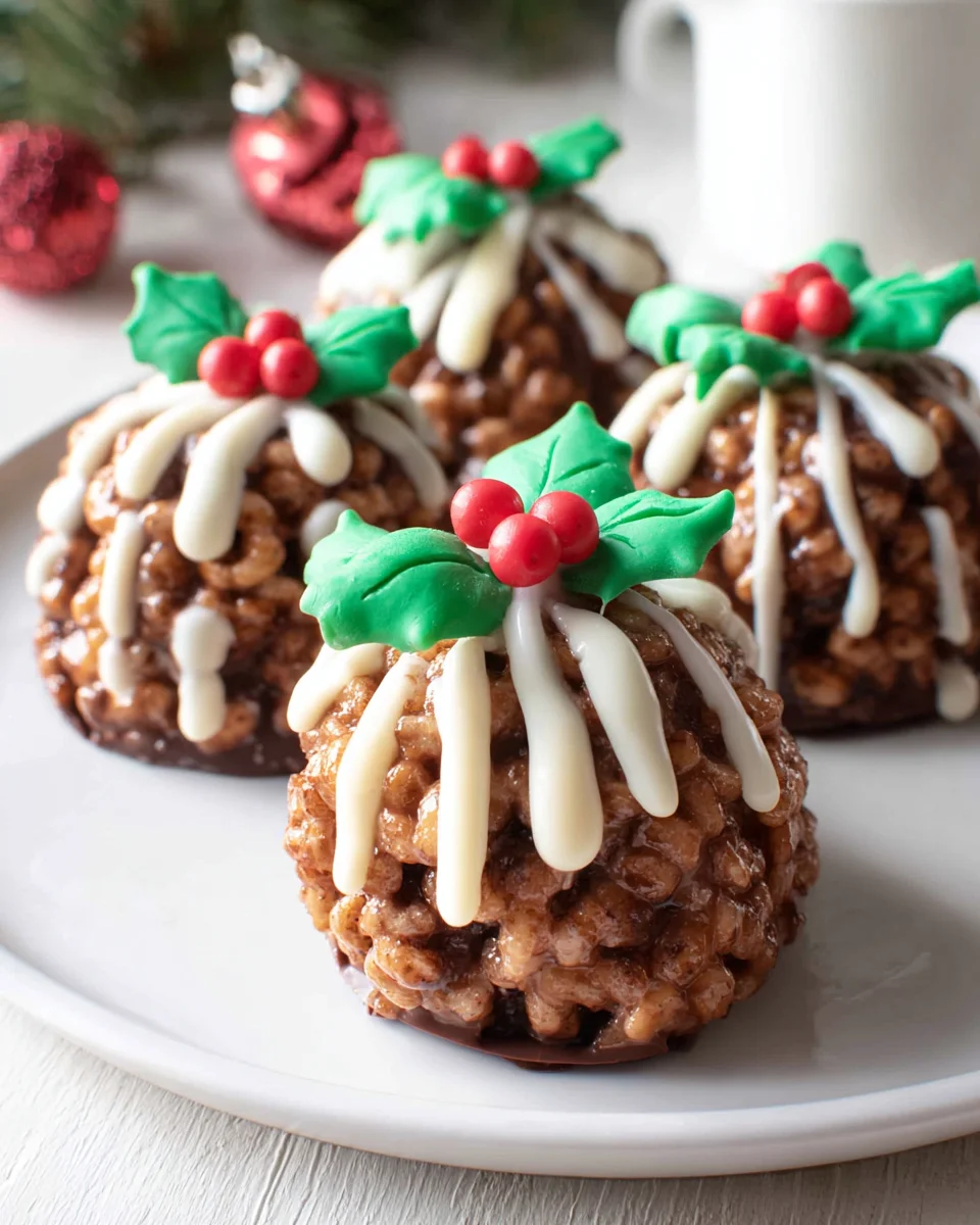 Delicious Rice Krispie Christmas Puddings for Festive Fun!