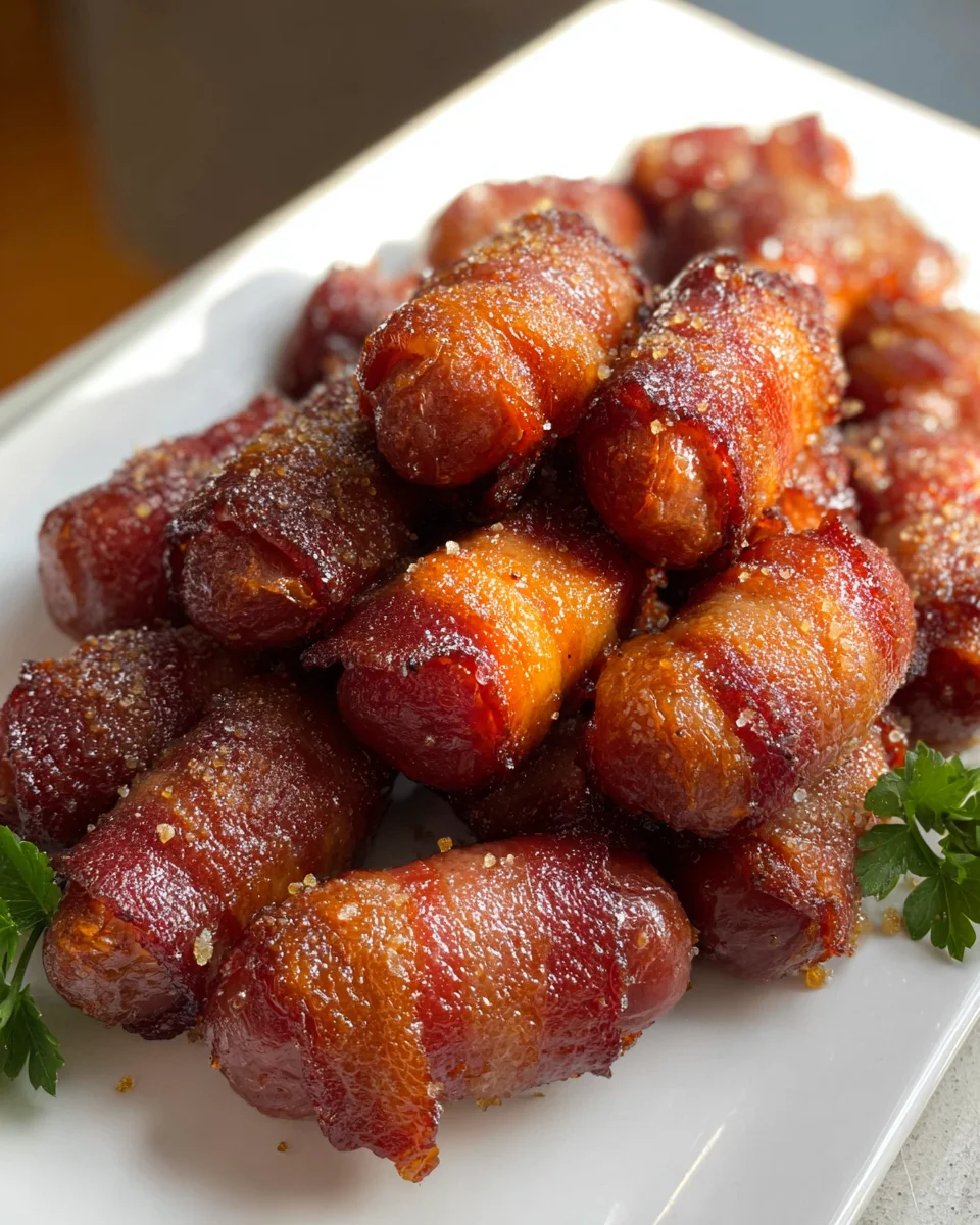 Beef Bacon Wrapped Little Smokies: Easy Party Appetizer