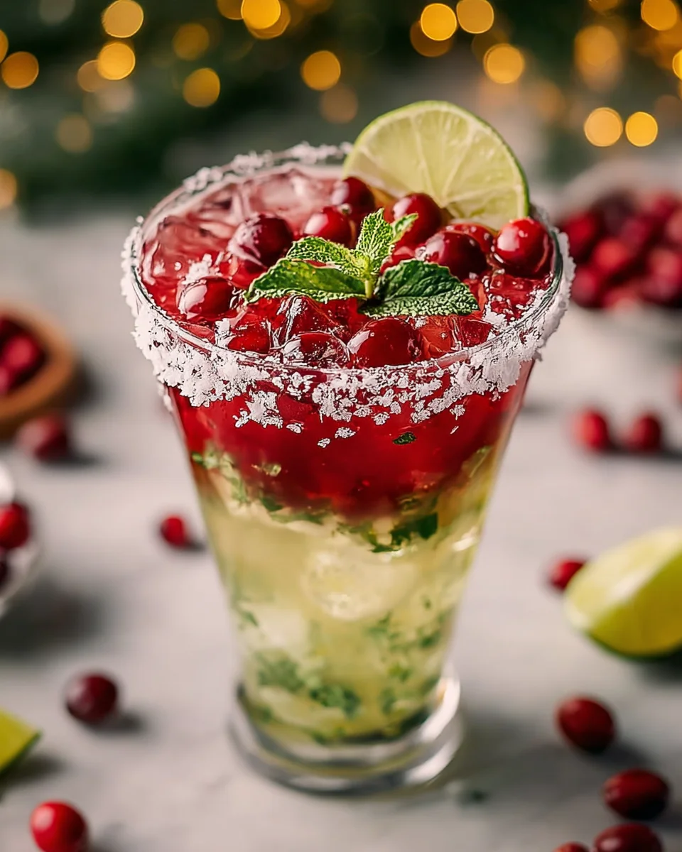 Mistletoe Margarita: Festive Non-Alcoholic Christmas Cocktail