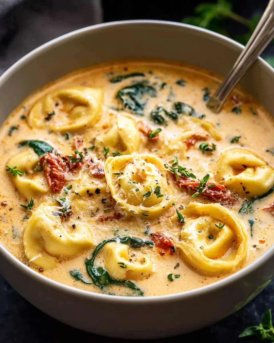 Creamy Tuscan Garlic Tortellini Soup: A Cozy Delight!