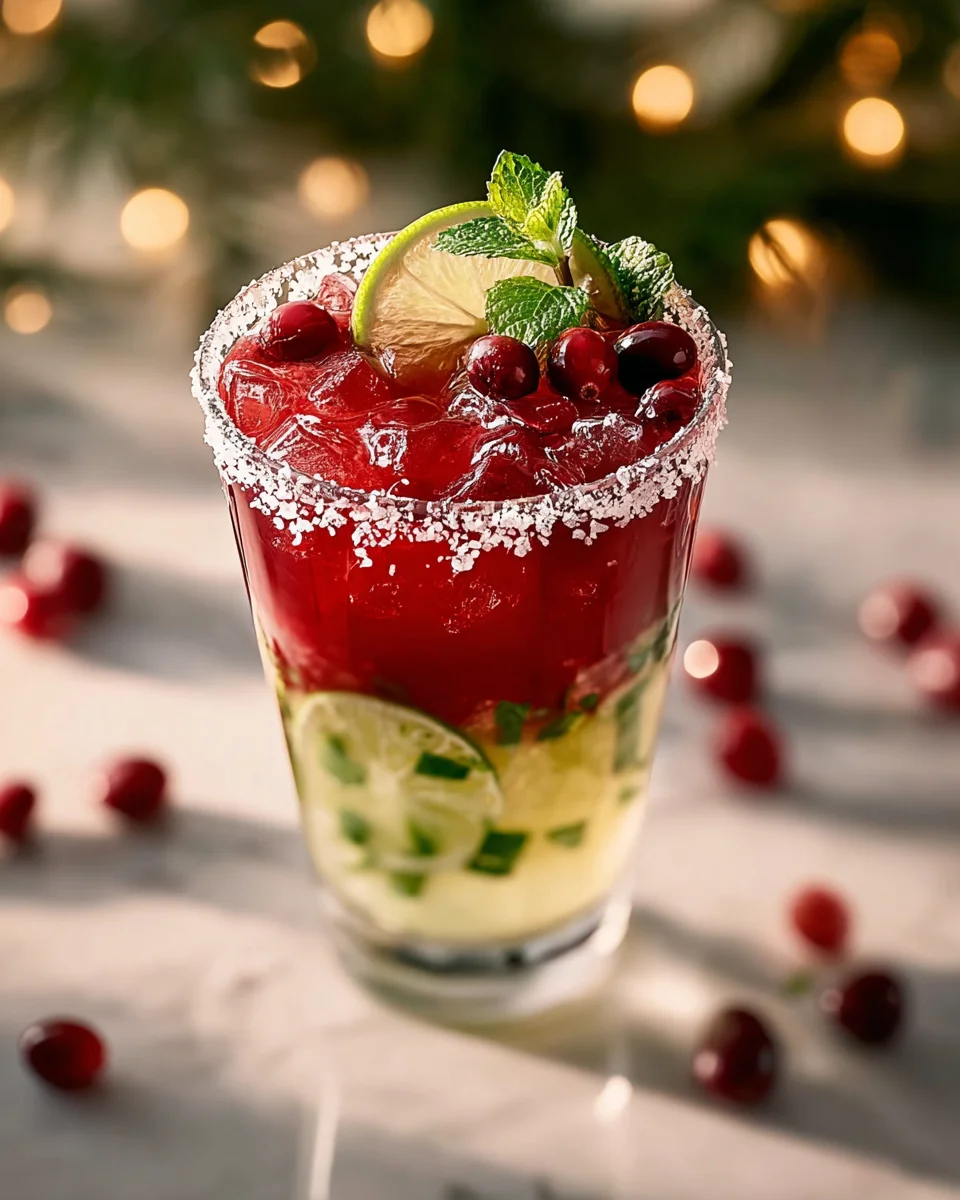 Mistletoe Margarita: Festive Non-Alcoholic Christmas Cocktail