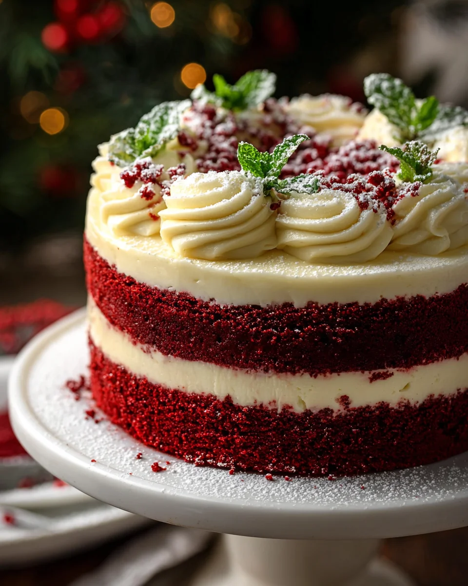 Delicious Christmas Red Velvet Cheesecake Recipe to Impress!