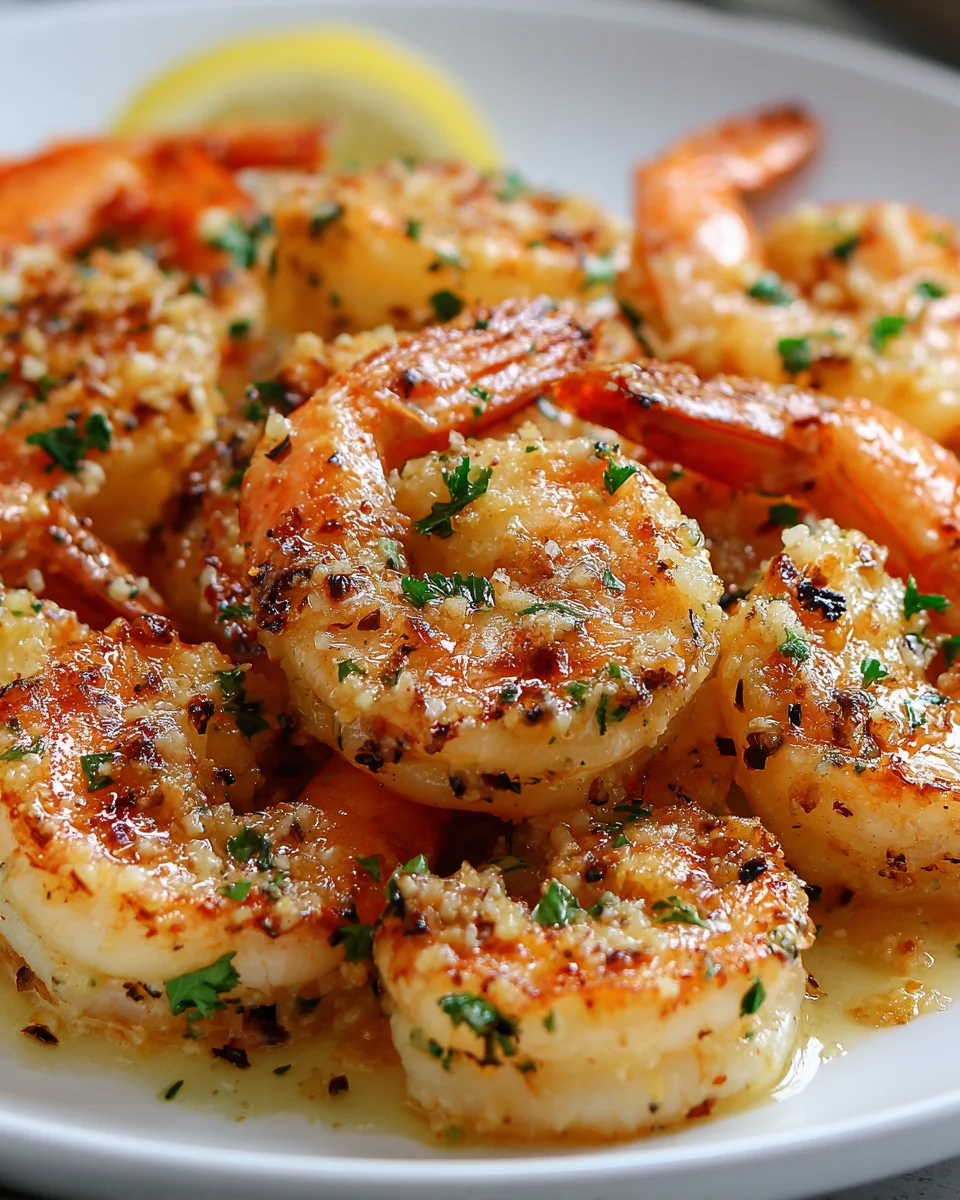 Savory Garlic Parmesan Roasted Shrimp Recipe in Minutes