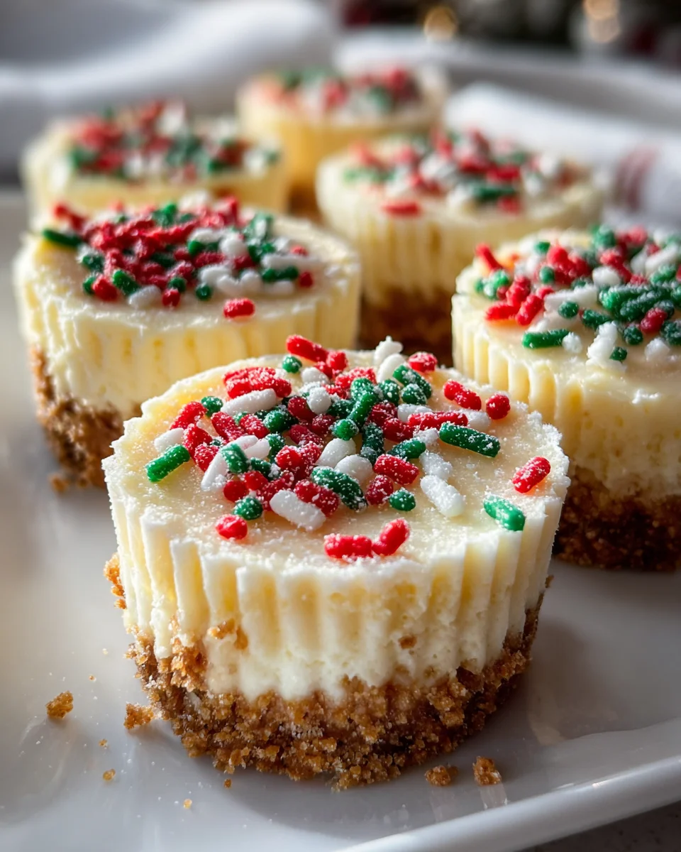Mini Christmas Cheesecakes Recipe: Easy Festive Dessert