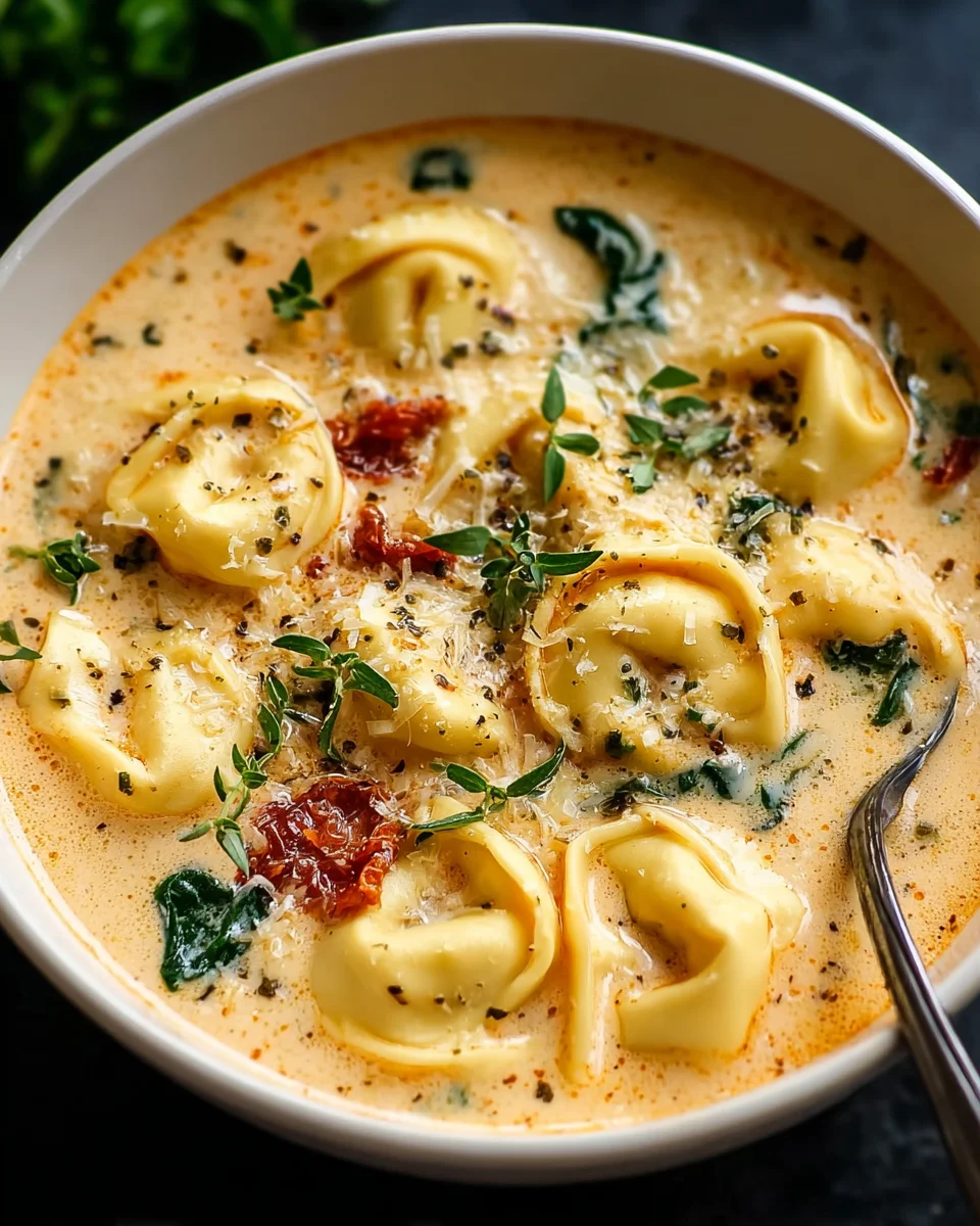 Creamy Tuscan Garlic Tortellini Soup: A Cozy Delight!