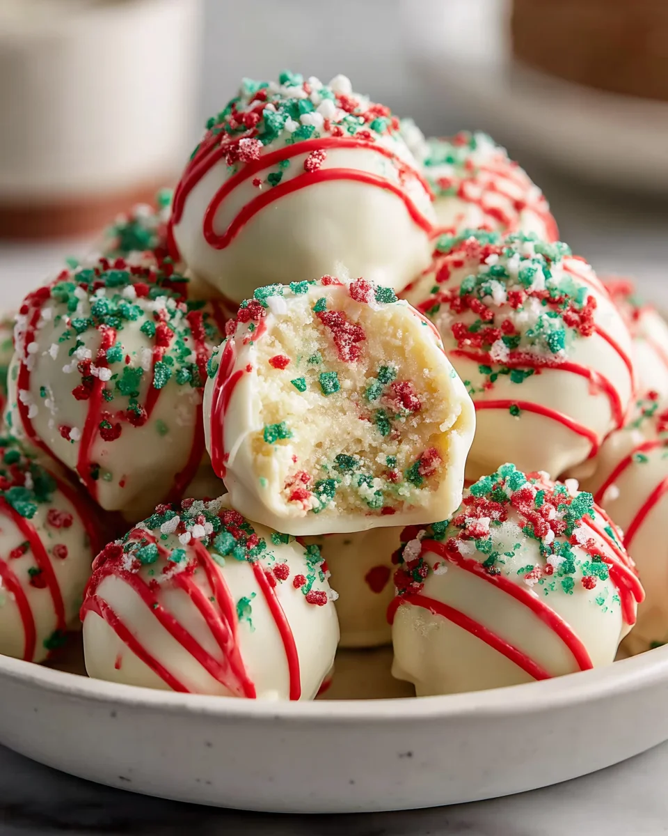 Delicious Christmas Tree Cake Truffles for Festive Celebrations
