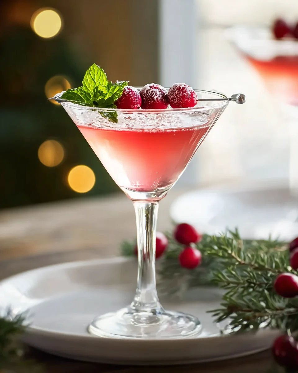Delicious Mistletoe Martini (Non-Alcoholic) Recipe for Holidays