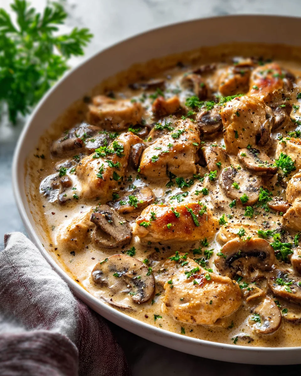 Rich Chicken Stroganoff: Creamy, Easy Dinner Recipe