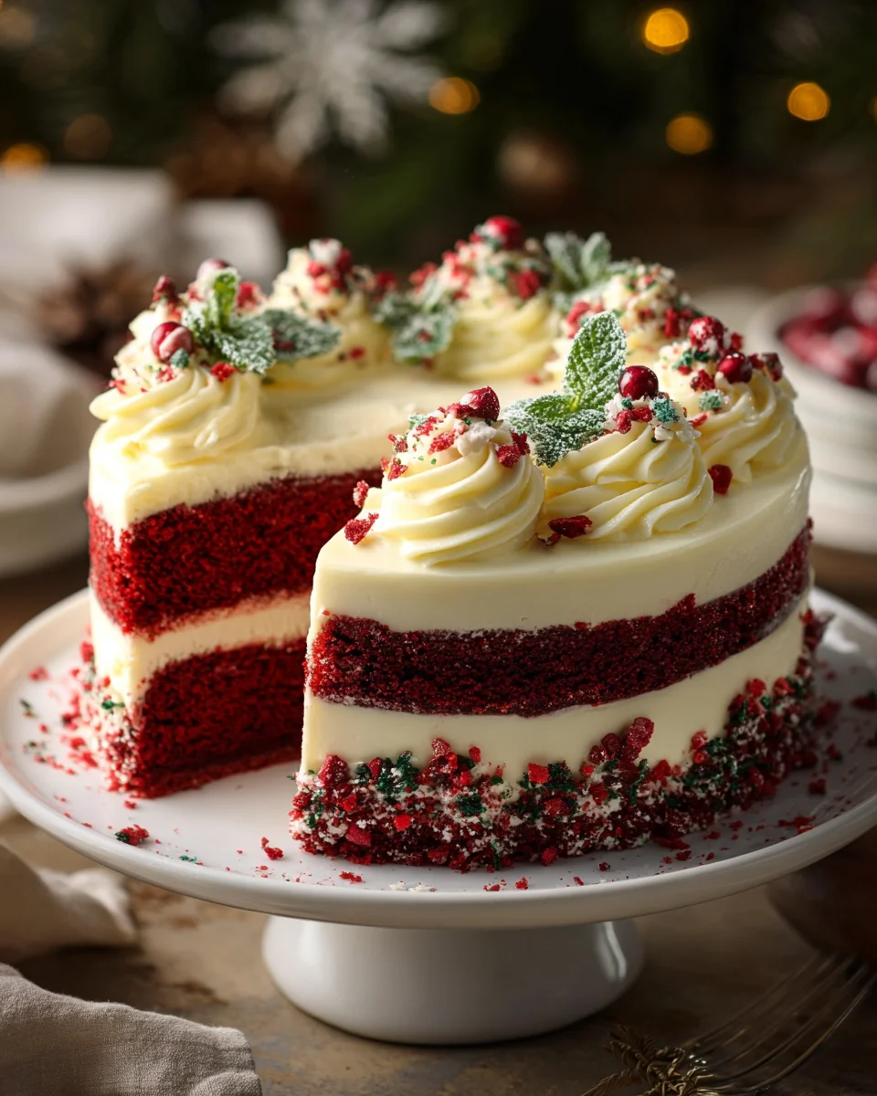 Delicious Christmas Red Velvet Cheesecake Recipe to Impress!