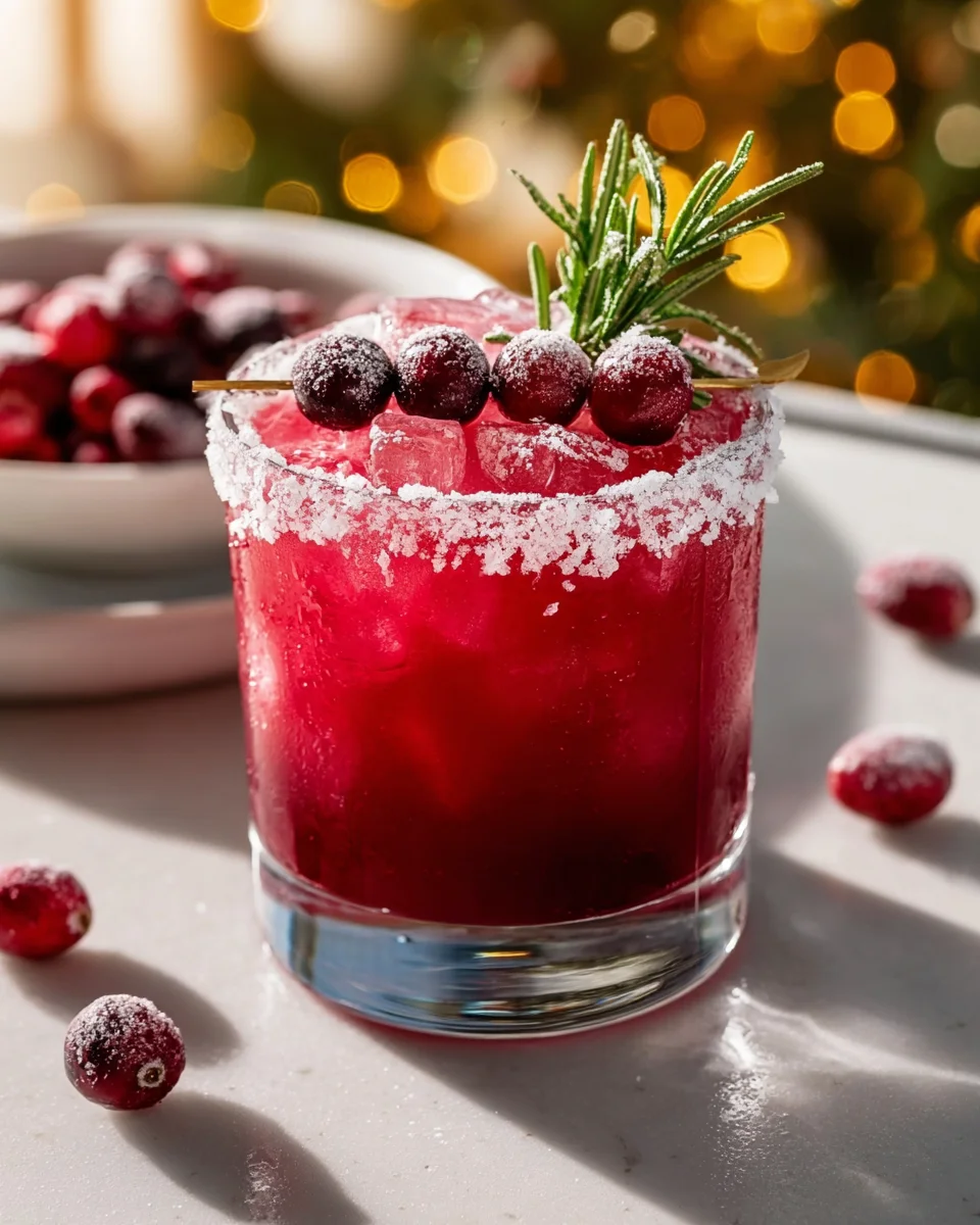 Easy Frosted Mistletoe Virgin Christmas Punch Recipe