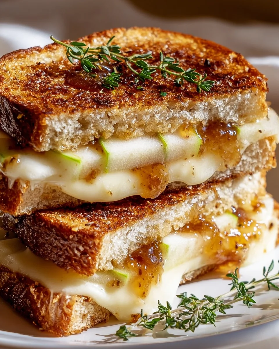Best Apple Butter Brie Grilled Cheese – A Sweet & Savory Delight